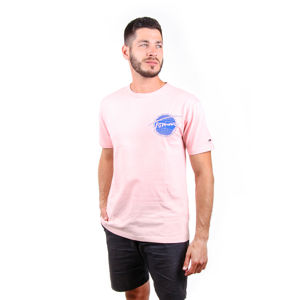 Tommy Jeans pánské růžové tričko Graphic
